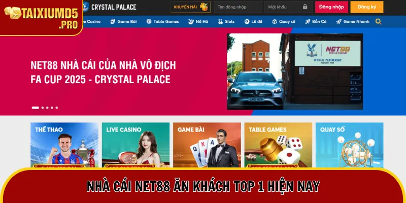 Nhà cái Net88 ăn khách top 1 hiện nay
